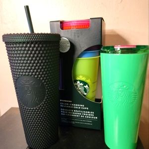 New starbucks 7 cup studded Tumbler bundle deal